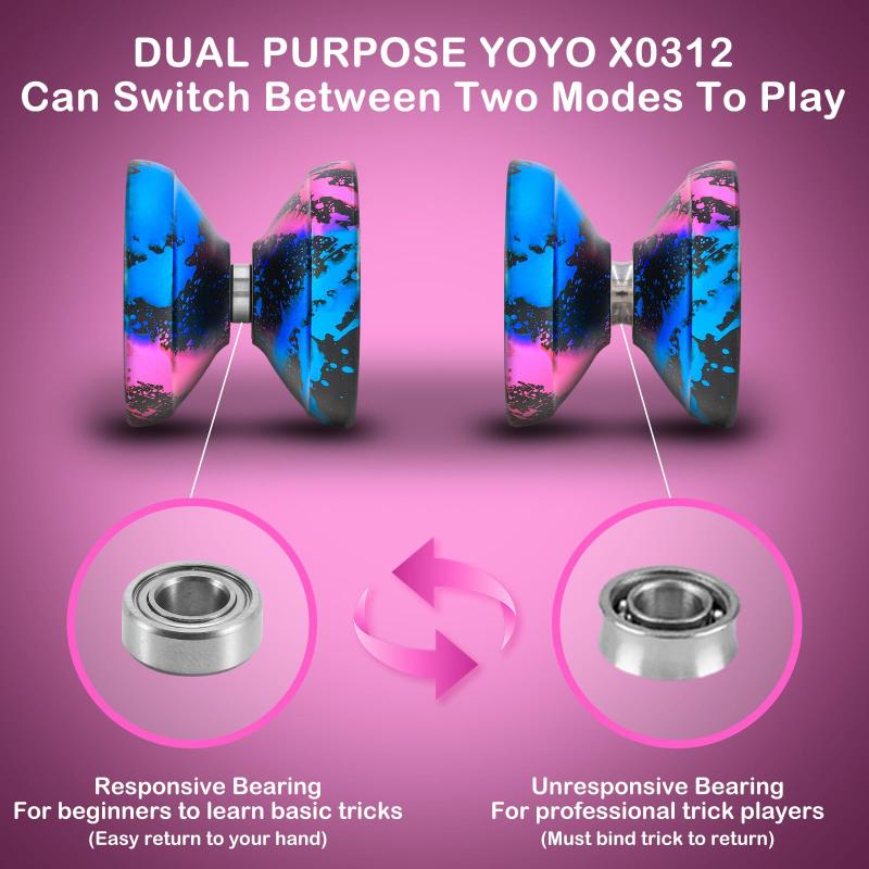 Truque giratório de dedos Yoyo YOYOSTUDIO X0312 para crianças de 8